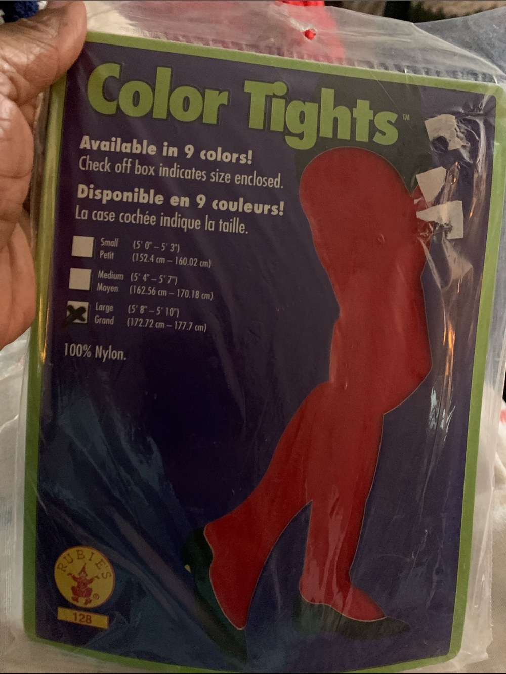 New Red Color Tights (Large 172-177lbs) 100%Nylon